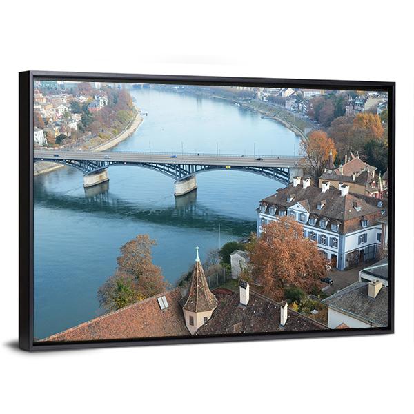 Beautiful Basel Switzerland Canvas Wall Art-3 Horizontal-Gallery Wrap-25" x 16"-Tiaracle