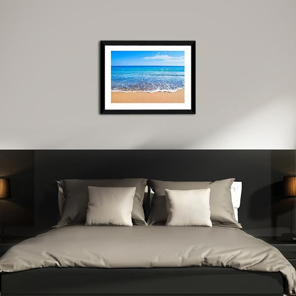 Beautiful Beach And Sea Canvas Wall Art-3 Horizontal-Gallery Wrap-25" x 16"-Tiaracle