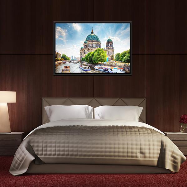 Beautiful Berlin Cathedral Canvas Wall Art-3 Horizontal-Gallery Wrap-25&quot; x 16&quot;-Tiaracle