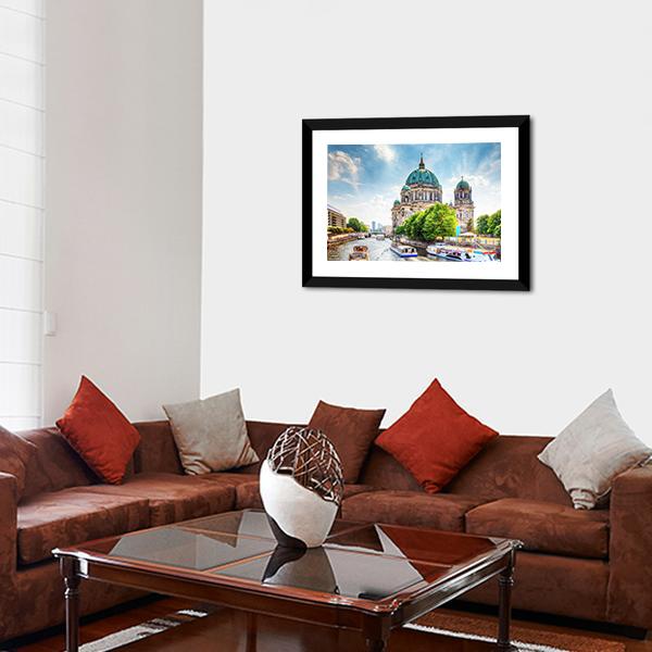 Beautiful Berlin Cathedral Canvas Wall Art-3 Horizontal-Gallery Wrap-25&quot; x 16&quot;-Tiaracle