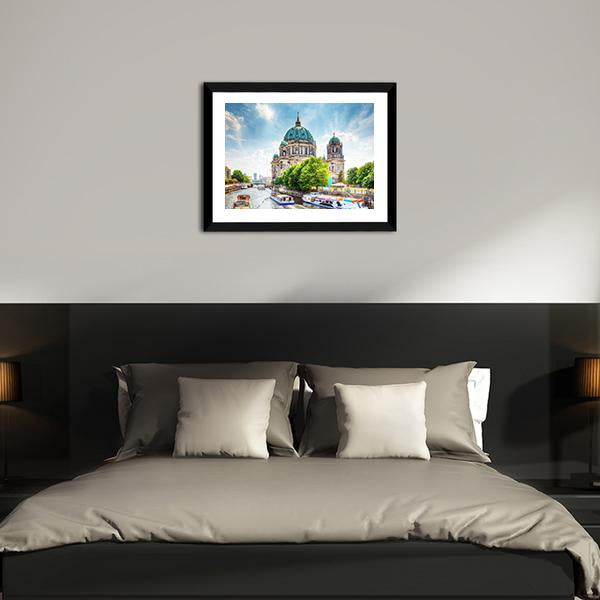 Beautiful Berlin Cathedral Canvas Wall Art-3 Horizontal-Gallery Wrap-25&quot; x 16&quot;-Tiaracle
