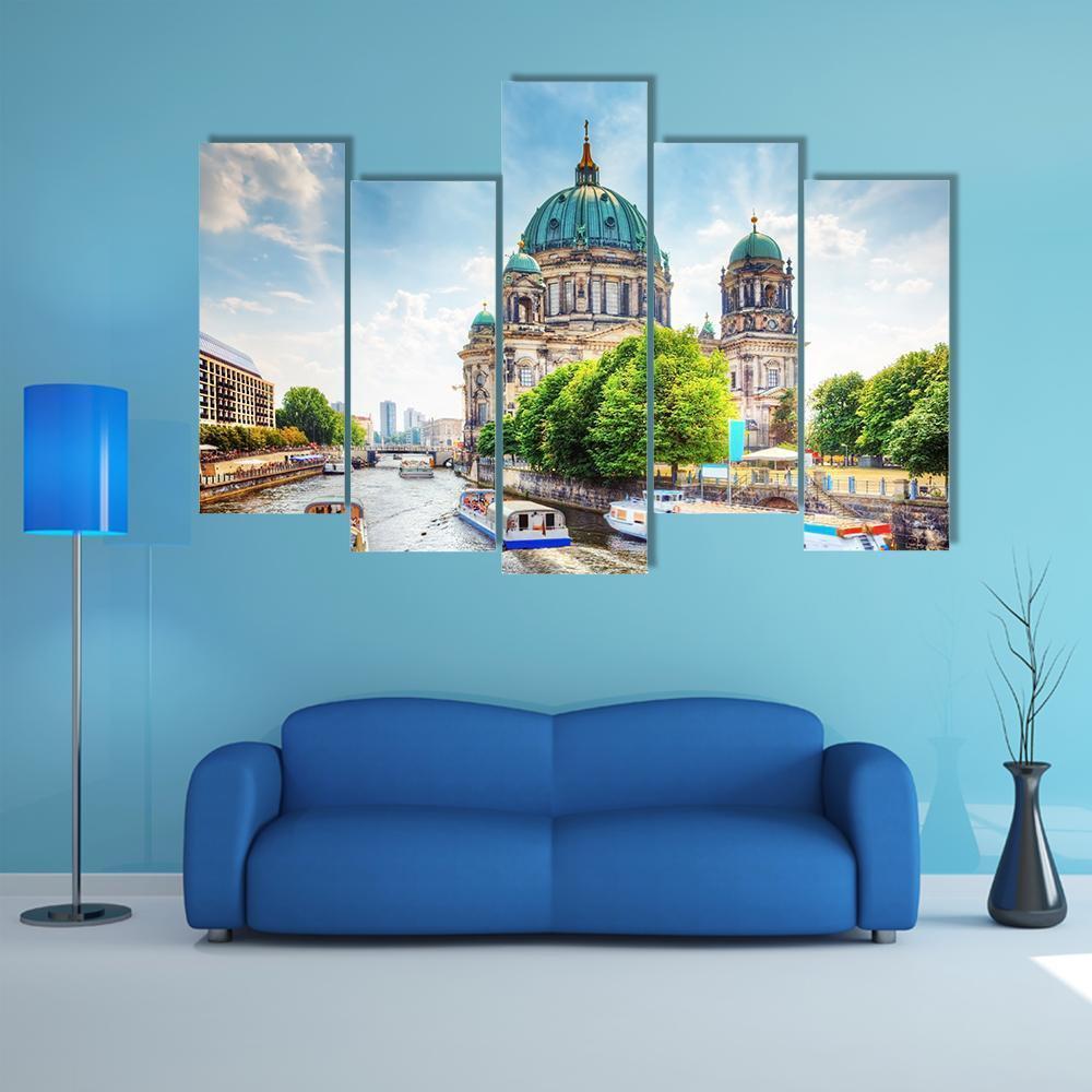 Beautiful Berlin Cathedral Canvas Wall Art-3 Horizontal-Gallery Wrap-37" x 24"-Tiaracle