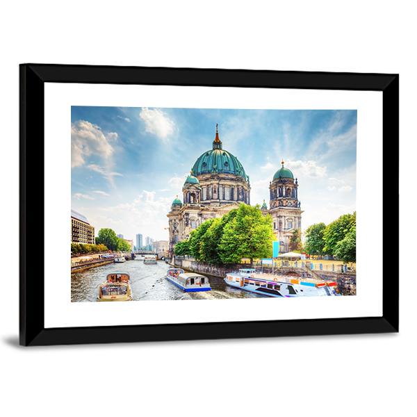 Beautiful Berlin Cathedral Vertical Canvas Wall Art-3 Vertical-Gallery Wrap-12" x 25"-Tiaracle