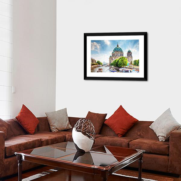 Beautiful Berlin Cathedral Vertical Canvas Wall Art-3 Vertical-Gallery Wrap-12" x 25"-Tiaracle