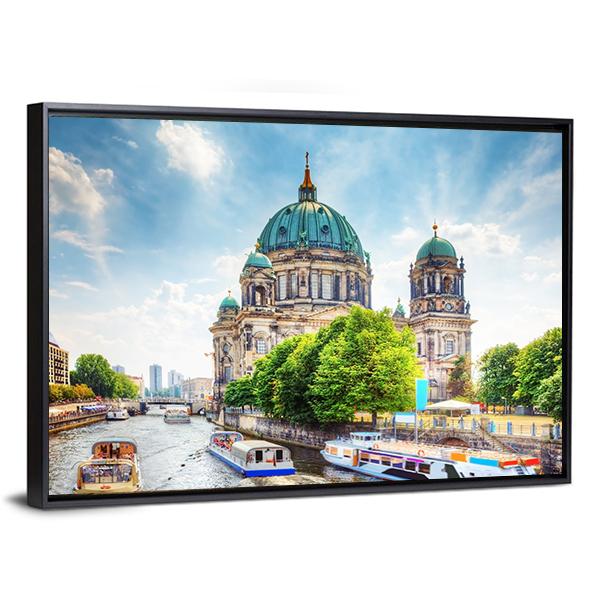 Beautiful Berlin Cathedral Vertical Canvas Wall Art-3 Vertical-Gallery Wrap-12" x 25"-Tiaracle