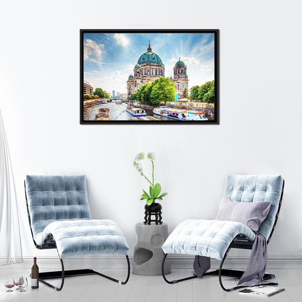 Beautiful Berlin Cathedral Vertical Canvas Wall Art-3 Vertical-Gallery Wrap-12" x 25"-Tiaracle