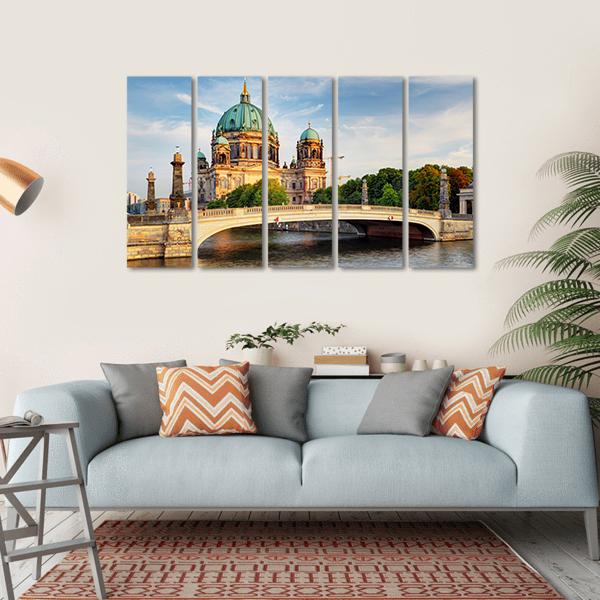 Beautiful Berliner Dom Canvas Wall Art-5 Horizontal-Gallery Wrap-22" x 12"-Tiaracle
