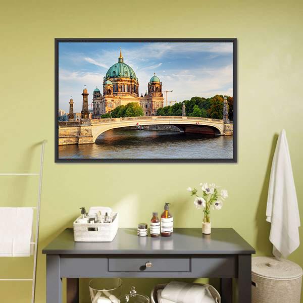 Beautiful Berliner Dom Canvas Wall Art-5 Horizontal-Gallery Wrap-22" x 12"-Tiaracle