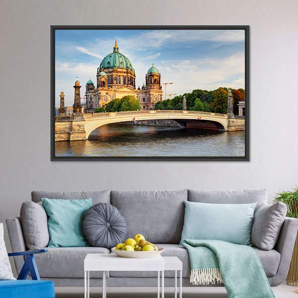Beautiful Berliner Dom Canvas Wall Art-3 Horizontal-Gallery Wrap-25&quot; x 16&quot;-Tiaracle
