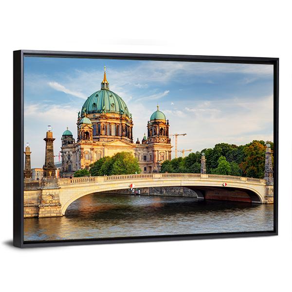 Beautiful Berliner Dom Canvas Wall Art-5 Horizontal-Gallery Wrap-22" x 12"-Tiaracle