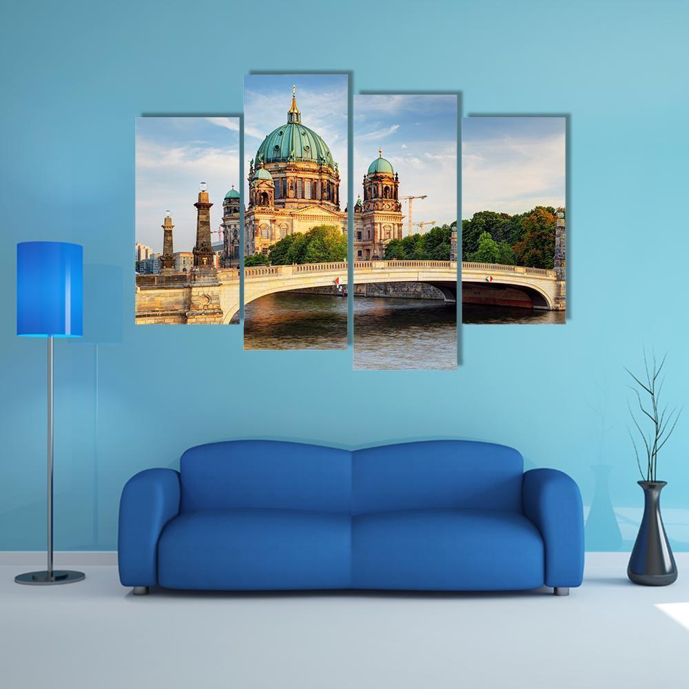 Beautiful Berliner Dom Canvas Wall Art-4 Pop-Gallery Wrap-50" x 32"-Tiaracle