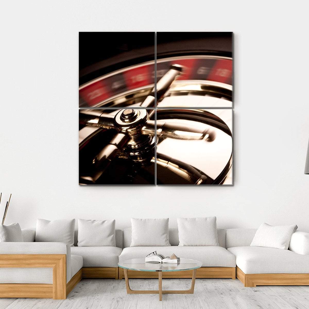 Casino Game Canvas Wall Art-4 Square-Gallery Wrap-17" x 17"-Tiaracle