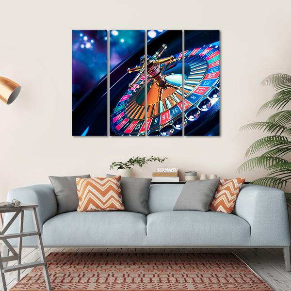 Beautiful Casino Roulette Canvas Wall Art-4 Horizontal-Gallery Wrap-34" x 24"-Tiaracle