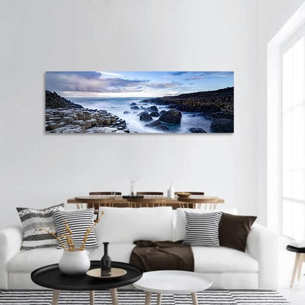Giant's Causeway Ireland Panoramic Canvas Wall Art-1 Piece-36" x 12"-Tiaracle