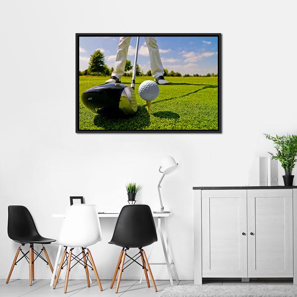 Beautiful Golf Player Canvas Wall Art-3 Horizontal-Gallery Wrap-25&quot; x 16&quot;-Tiaracle