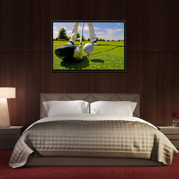 Beautiful Golf Player Canvas Wall Art-3 Horizontal-Gallery Wrap-25&quot; x 16&quot;-Tiaracle