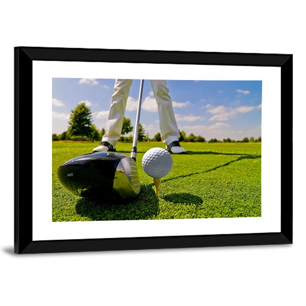 Beautiful Golf Player Canvas Wall Art-3 Horizontal-Gallery Wrap-25&quot; x 16&quot;-Tiaracle