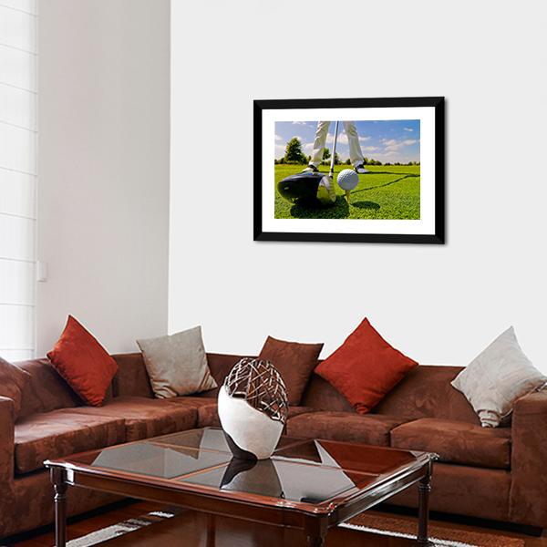 Beautiful Golf Player Canvas Wall Art-3 Horizontal-Gallery Wrap-25&quot; x 16&quot;-Tiaracle