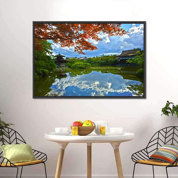 Beautiful Japanese Garden Canvas Wall Art-3 Horizontal-Gallery Wrap-25" x 16"-Tiaracle