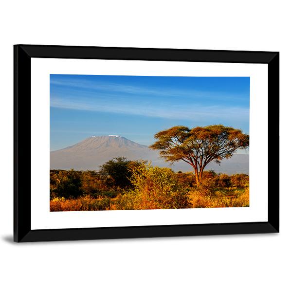 Beautiful Kilimanjaro Mountain Canvas Wall Art-3 Horizontal-Gallery Wrap-25" x 16"-Tiaracle
