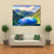 Beautiful Lake In Mountains Canvas Wall Art-4 Horizontal-Gallery Wrap-34" x 24"-Tiaracle