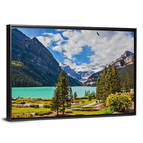 Beautiful Lake Louise Canvas Wall Art-3 Horizontal-Gallery Wrap-25" x 16"-Tiaracle