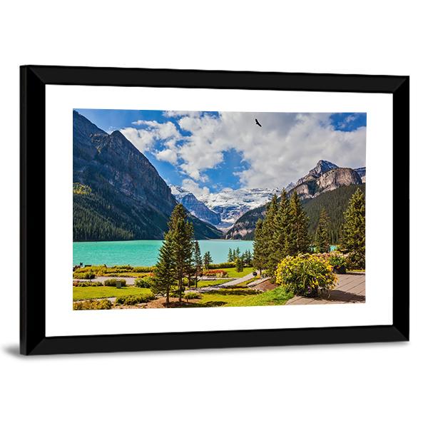 Beautiful Lake Louise Canvas Wall Art-3 Horizontal-Gallery Wrap-25" x 16"-Tiaracle