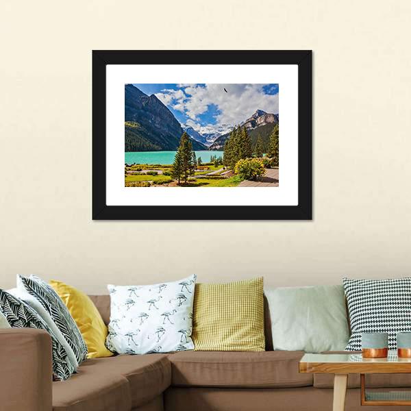 Beautiful Lake Louise Canvas Wall Art-3 Horizontal-Gallery Wrap-25" x 16"-Tiaracle