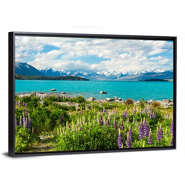 Beautiful Lake Tekapo Canvas Wall Art-3 Horizontal-Gallery Wrap-25" x 16"-Tiaracle