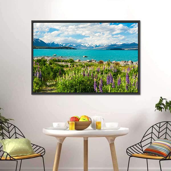 Beautiful Lake Tekapo Canvas Wall Art-3 Horizontal-Gallery Wrap-25" x 16"-Tiaracle