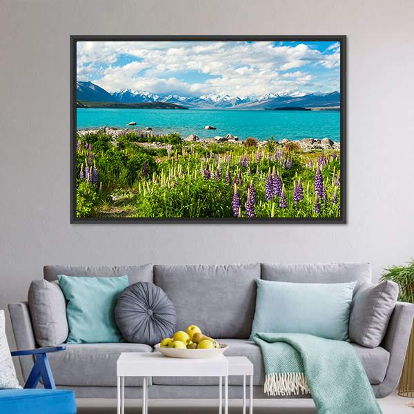 Beautiful Lake Tekapo Canvas Wall Art-3 Horizontal-Gallery Wrap-25" x 16"-Tiaracle