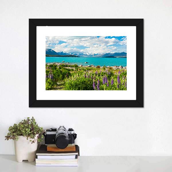 Beautiful Lake Tekapo Canvas Wall Art-1 Piece-Framed Print-20" x 16"-Tiaracle