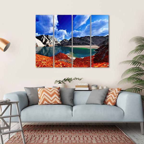 Beautiful Landscape Canvas Wall Art-4 Horizontal-Gallery Wrap-34" x 24"-Tiaracle