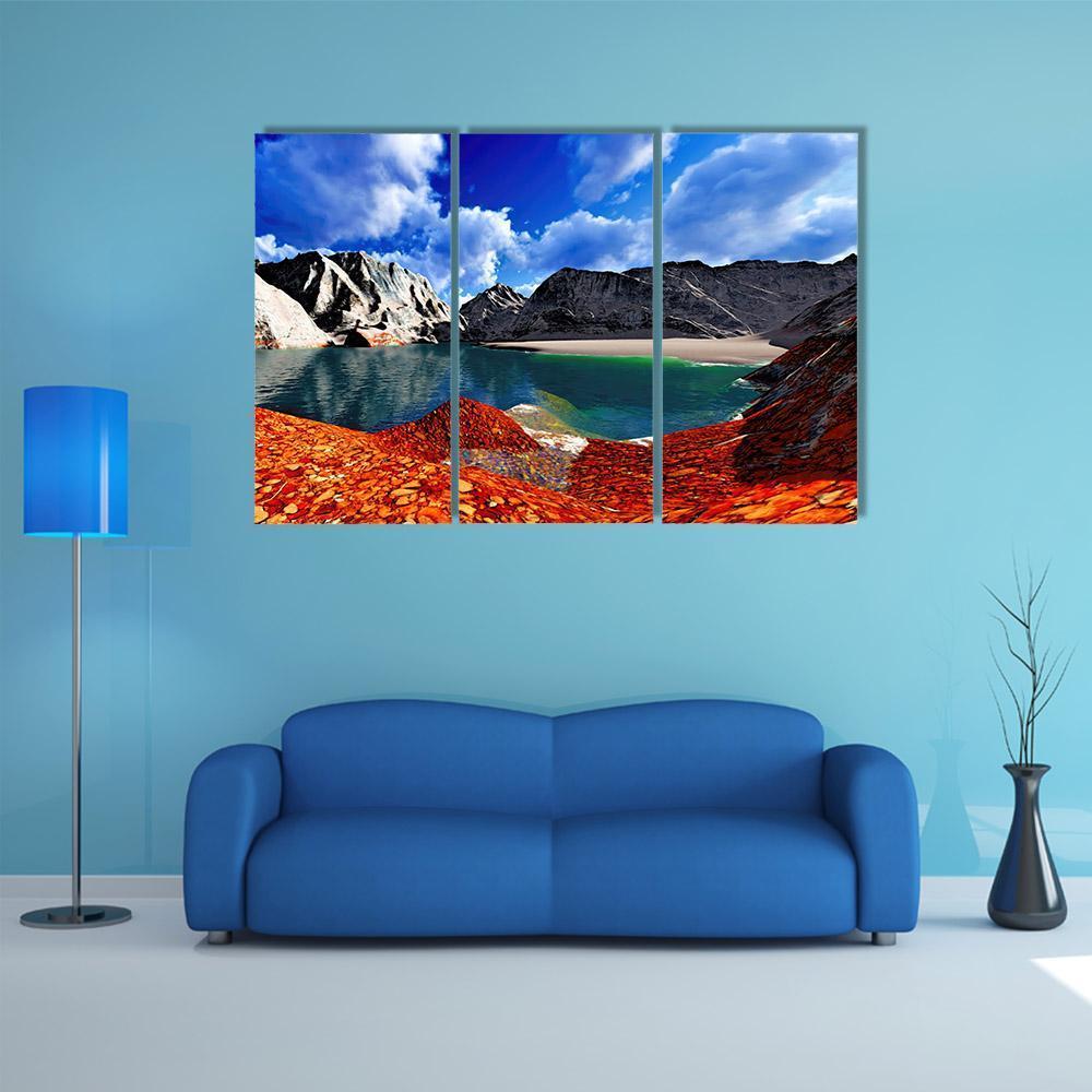 Beautiful Landscape Canvas Wall Art-3 Horizontal-Gallery Wrap-37" x 24"-Tiaracle