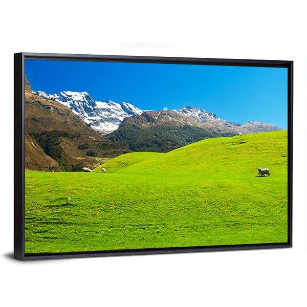 Landscape In New Zealand Canvas Wall Art-3 Horizontal-Gallery Wrap-25" x 16"-Tiaracle