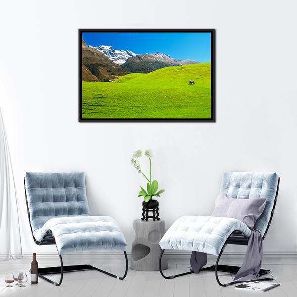 Landscape In New Zealand Canvas Wall Art-3 Horizontal-Gallery Wrap-25" x 16"-Tiaracle