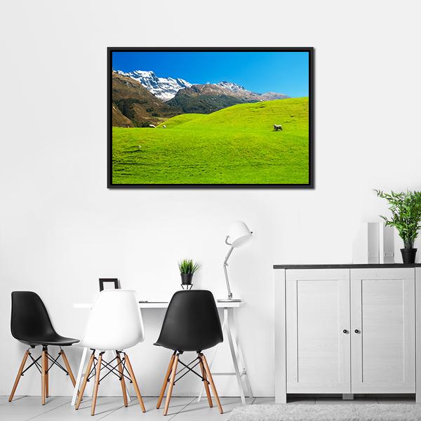 Landscape In New Zealand Canvas Wall Art-3 Horizontal-Gallery Wrap-25" x 16"-Tiaracle