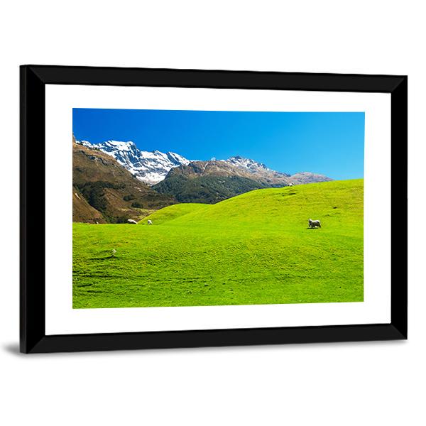 Landscape In New Zealand Canvas Wall Art-3 Horizontal-Gallery Wrap-25" x 16"-Tiaracle