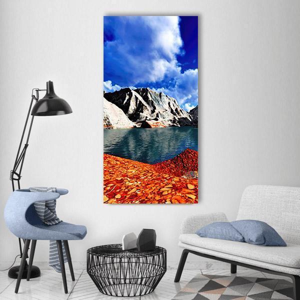 Beautiful Landscape Vertical Canvas Wall Art-1 Vertical-Gallery Wrap-12" x 24"-Tiaracle