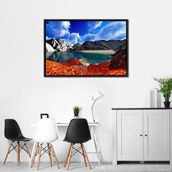 Beautiful Landscape Vertical Canvas Wall Art-3 Vertical-Gallery Wrap-12" x 25"-Tiaracle