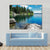 Beautiful Landscape With Lake Canvas Wall Art-3 Horizontal-Gallery Wrap-37" x 24"-Tiaracle