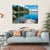 Beautiful Landscape With Lake Canvas Wall Art-4 Horizontal-Gallery Wrap-34" x 24"-Tiaracle