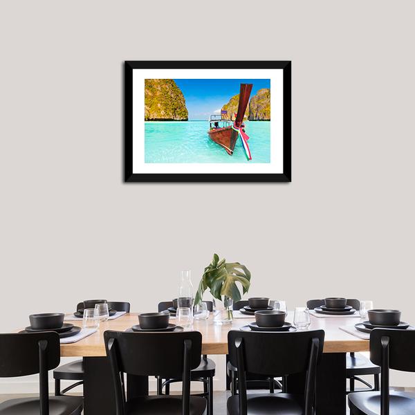 Beautiful Maya Bay Canvas Wall Art-5 Horizontal-Gallery Wrap-22" x 12"-Tiaracle