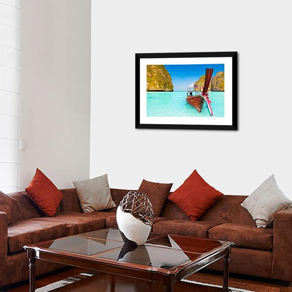 Beautiful Maya Bay Canvas Wall Art-5 Horizontal-Gallery Wrap-22" x 12"-Tiaracle