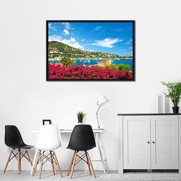 Beautiful Mediterranean Landscape Panoramic Canvas Wall Art-1 Piece-36" x 12"-Tiaracle