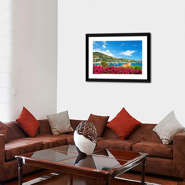 Beautiful Mediterranean Landscape Panoramic Canvas Wall Art-1 Piece-36" x 12"-Tiaracle