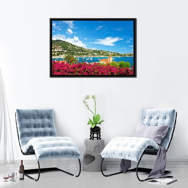 Beautiful Mediterranean Landscape Panoramic Canvas Wall Art-1 Piece-36" x 12"-Tiaracle