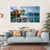 Beautiful Morning On Lake Canvas Wall Art-5 Horizontal-Gallery Wrap-22" x 12"-Tiaracle