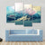 Beautiful Mountain Peak Canvas Wall Art-5 Star-Gallery Wrap-62" x 32"-Tiaracle