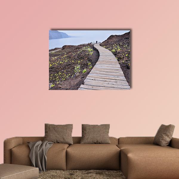 Ocean Coast's View Canvas Wall Art-1 Piece-Gallery Wrap-48" x 32"-Tiaracle